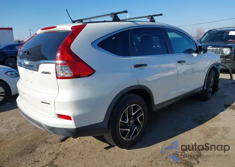 2016 Honda Cr-V Se from USA, damaged, VIN 5J6RM4H40GL056601